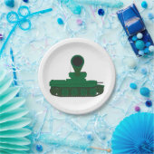 Tank Turret Pistool Papieren Bordje (Feest)