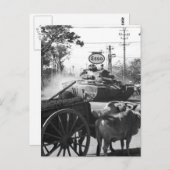 Tank van 1st Bn., 69e Armor, 25e Inf. Div., mov. Briefkaart (Voorkant / Achterkant)