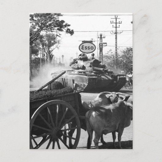 Tank van 1st Bn., 69e Armor, 25e Inf. Div., mov. Briefkaart (Voorkant)