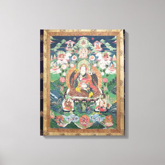 Tanka of Padmasambhava, c.749 AD Canvas Afdruk (Voorkant)