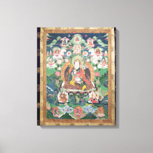 Tanka of Padmasambhava, c.749 AD Canvas Afdruk