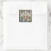 Tanka of Padmasambhava, c.749 AD Vierkante Sticker (Tas)