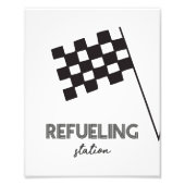 Tanken Race Auto Feestbord Foto Afdruk (Voorkant)