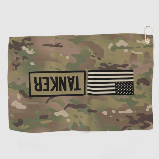 Tanker (Camouflage) Golfhanddoek (Horizontaal)
