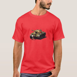 tanker tianmen vierkant - rood t-shirt