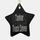 Tanker Truck Driver Extraordinaire Keramisch Ornament (Links)