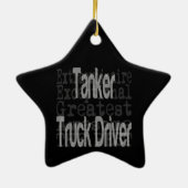 Tanker Truck Driver Extraordinaire Keramisch Ornament (Achterkant)