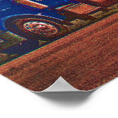 Tanker Truck Highway Driving Transport Art Poster (Hoek)