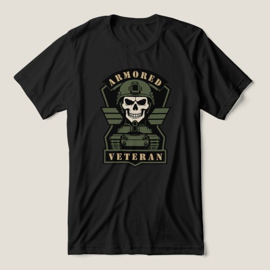 Tanker Veteraan Tri-Blend Shirt (Design voorkant)