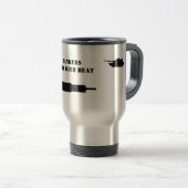 tankers "Doe het met WARMTE" : Travel Mug Reisbeker (Voorkant rechts)