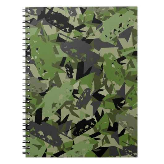 Tankleger Camouflage Notitieboek (Voorkant)