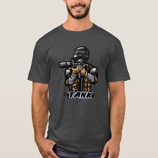 Tankpusher E Sport jongen grappig T-shirt (Voorkant)