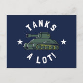 Tanks A Lot Briefkaart (Voorkant)