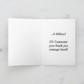 Tanks! Dank u kaarden Bedankkaart (Binnen)