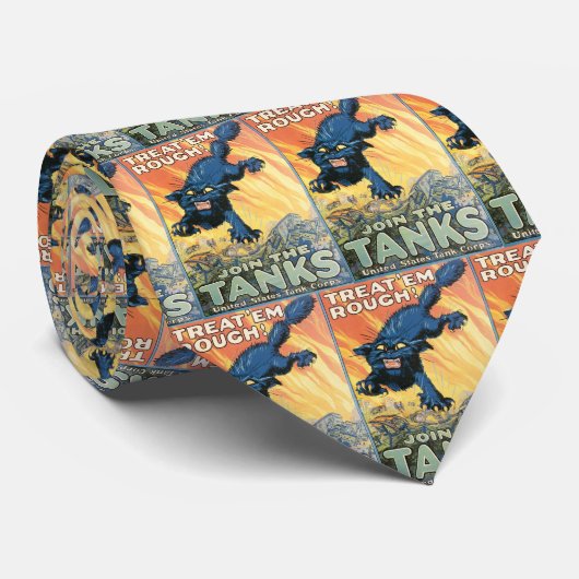Tanks Stropdas van de Tweede Wereldoorlog (Opgerold)