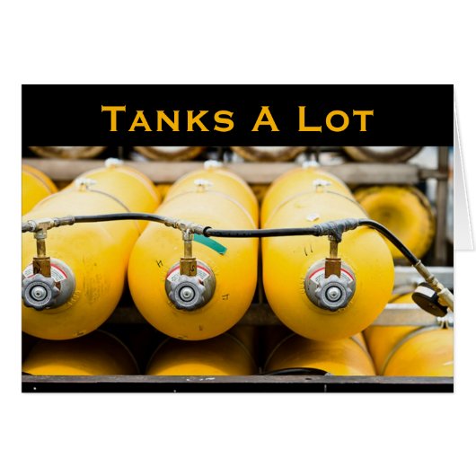 Tanks veel Scuba Kaart (Voorkant Horizontaal)