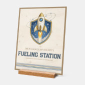 Tankstation Bord Ruimte Verjaardag (Hoek)