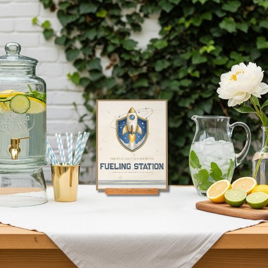Tankstation Bord Ruimte Verjaardag