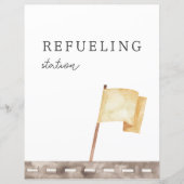 Tankstation Custom Party Sign (Voorkant)