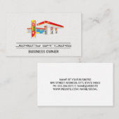 tankstation | winkeleigenaar visitekaartje (Voorkant / Achterkant)