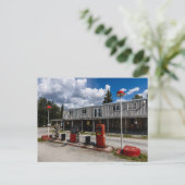 Tankstelle am Alaska Highway in Kanada Briefkaart (Staand voorkant)