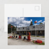Tankstelle am Alaska Highway in Kanada Briefkaart (Voorkant / Achterkant)