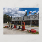 Tankstelle am Alaska Highway in Kanada Briefkaart (Voorkant)