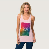 Tanktop elegante moderne zachte roze Sjabloon (Volledige Voorkant)