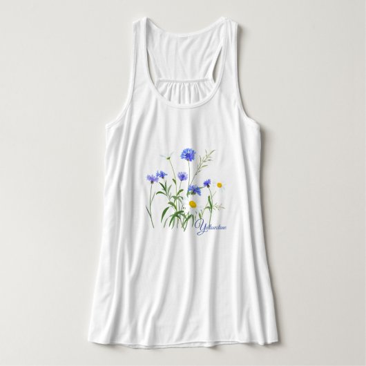 Tanktop-geelsteen voor dames tanktop (Design voorkant)