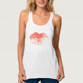 Tanktop ♡ handbeschilderde lips (Voorkant)