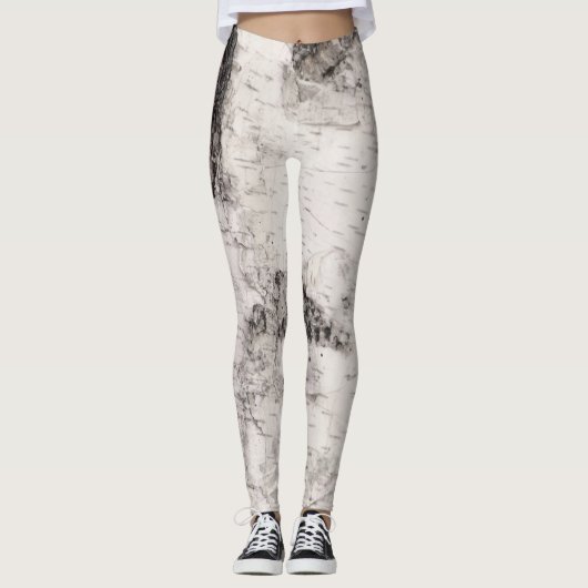 Tanktop met berkenbastpatroon leggings (Voorkant)
