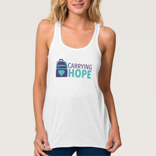 Tanktop met Hope Racer Back (Voorkant)