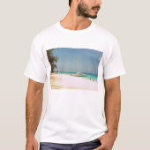 Tanktop met strand Scene (Voorkant)