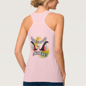 Tanktop: Mind Your Own (roze) Tanktop (Achterkant)