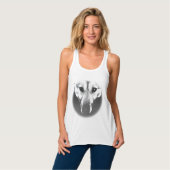 Tanktop Shirt Wolf Pup Shirt, voor dames (Volledige Voorkant)