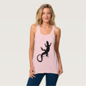 Tanktop van hagedis, voor vrouwen Reptiele Shirten (Volledige Voorkant)