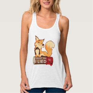 Tanktop: Vertrouw me (wit) Tanktop