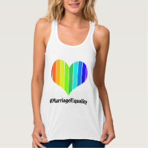 Tanktop voor gelijkheid tussen huwelijken regenboo
