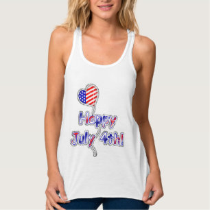 Tanktop voor vrouwen - Happy Juli 4