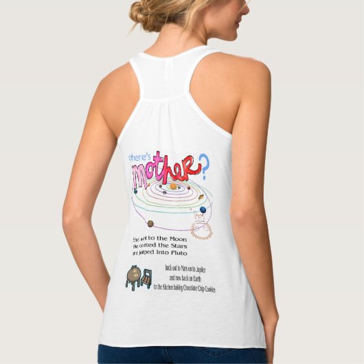 Tanktop Vrouwen Waar is Moeder? (Achterkant)