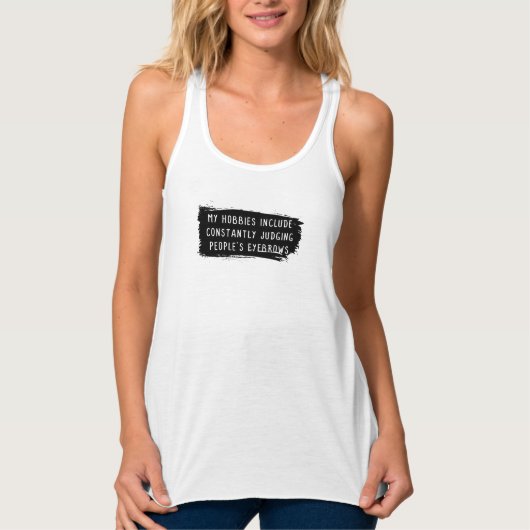 Tanktop Women, Racerback - My Hobbies (Voorkant)