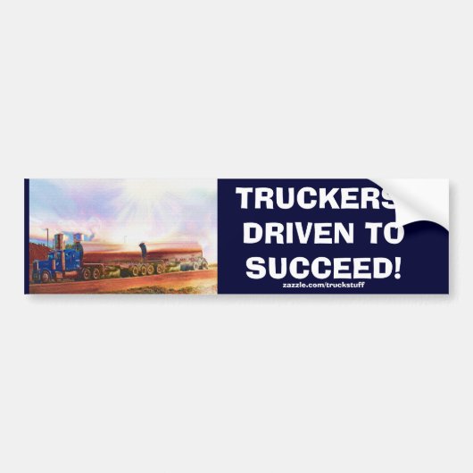 TANKWAGEN BIG RIG TRUCKERS BUMPERSTICKER (Voorkant)