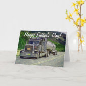 Tankwagen Trucker Vaderdag Kaart (Gele Bloem)