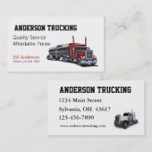 tankwagen voor semi-brandstof visitekaartje (Voorkant / Achterkant)