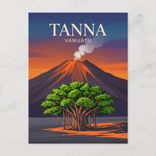 Tanna-eiland Vanuatu Briefkaart (Voorkant)