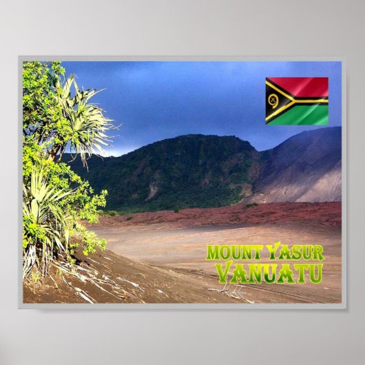 Tanna Island - Mount Yasur - Vanuatu - Poster (Voorkant)