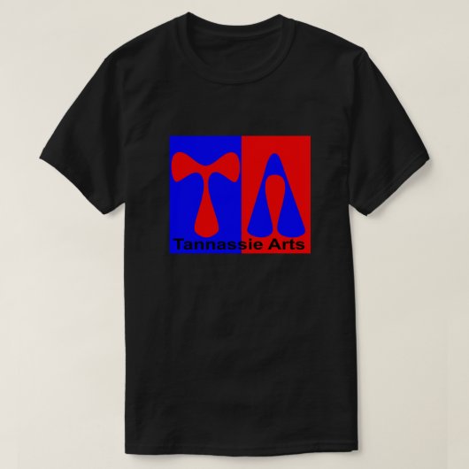 Tannassie Arts zwart mannelijk t-shirt (Design voorkant)