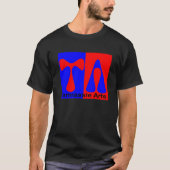 Tannassie Arts zwart mannelijk t-shirt (Voorkant)