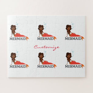 Tanned Brunette Mermaid Thunder_Cove Legpuzzel