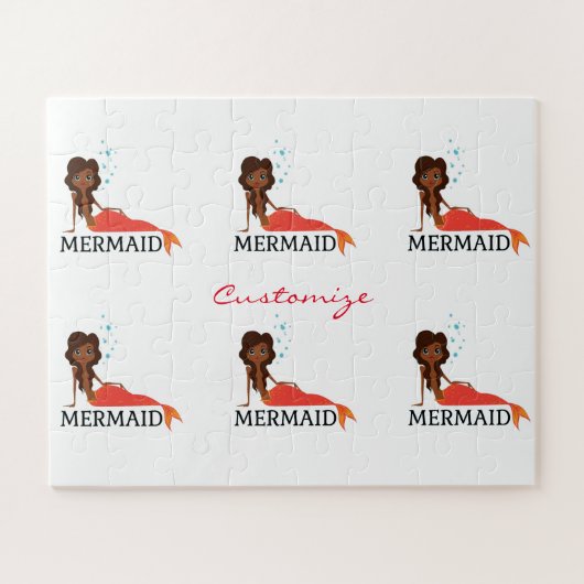 Tanned Brunette Mermaid Thunder_Cove Legpuzzel (Horizontaal)